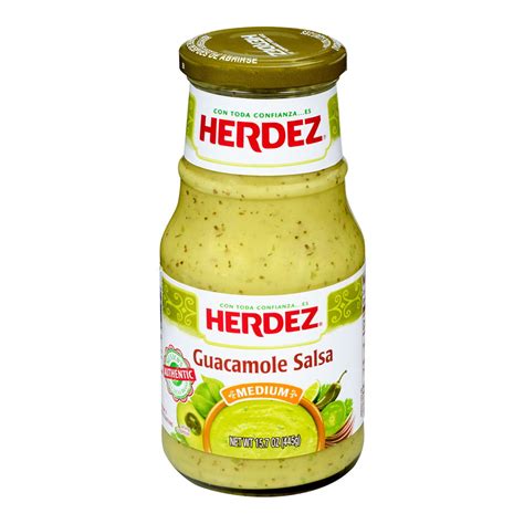 Herdez Guacamole Salsa Medium 157 Ounce