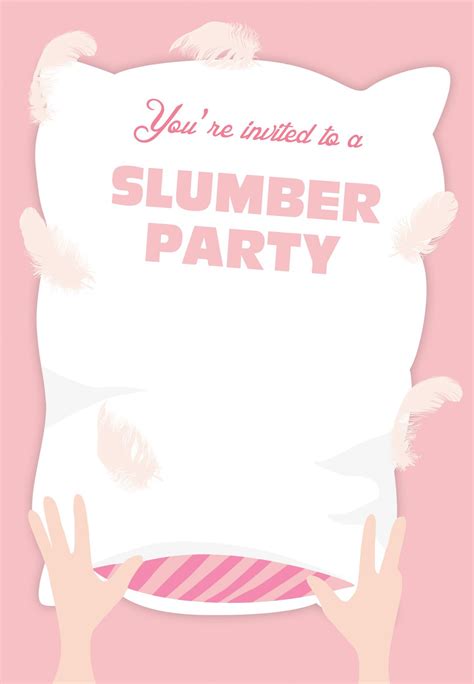 Free Printable Birthday Invitations Slumber Party