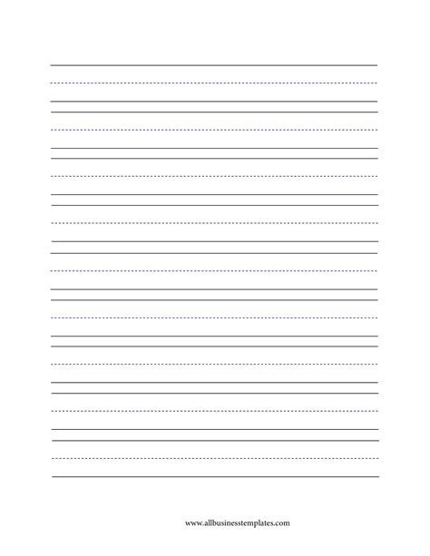 Blank Primary Writing Paper