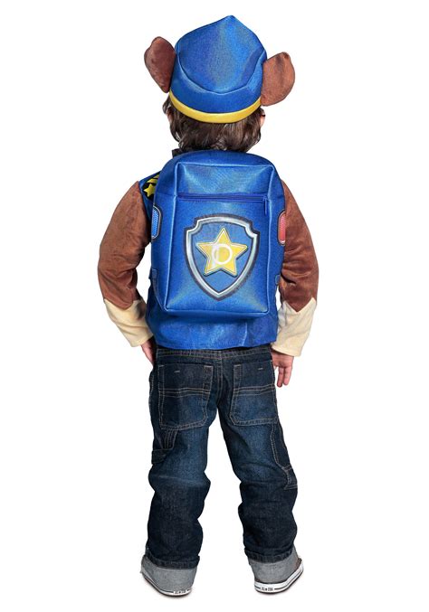 Deluxe Paw Patrol Chase Costume For Boys