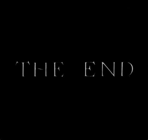 The End Black And White   Find And Share On Giphy
