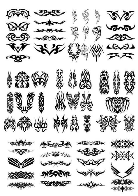 Tattoo Tribal Cdr Dxf Svg Vector Layered Cut File Silhouette Etsy My