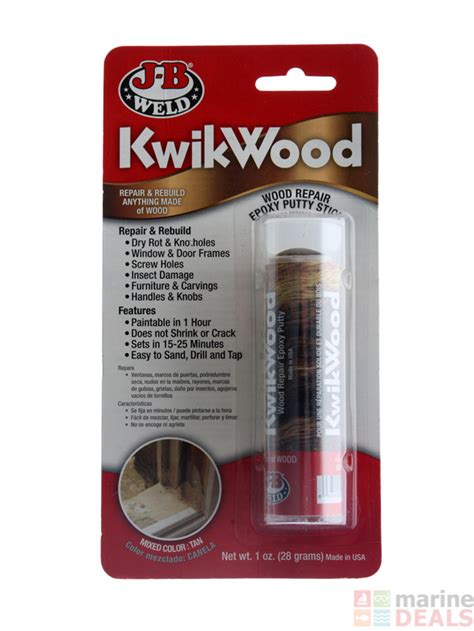 Buy J B Weld Kwikwood Wood Repair Epoxy Putty 28g Online At Marine