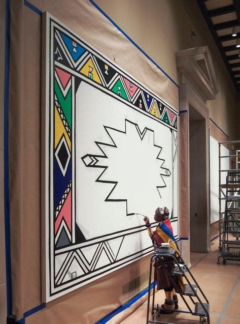 Esther Mahlangu Creates Murals For Virginia Mfa Em 2020 Atividades De