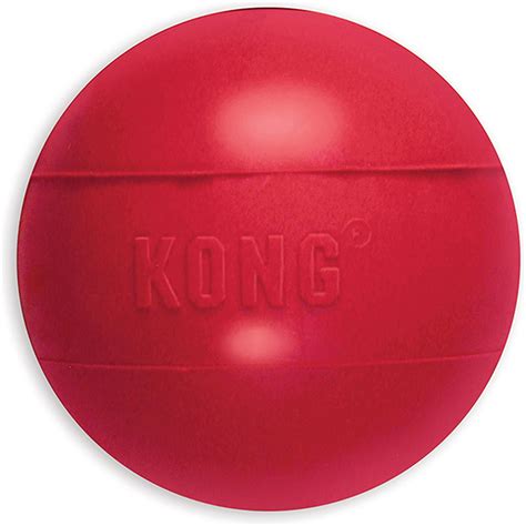kong ball with hole jouet à rapporter en caoutchouc résistant pour moyens grands chiens