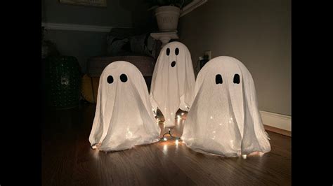 Diy Ghost Craft For Halloween Youtube