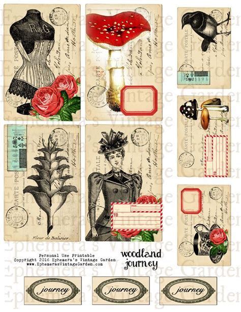 Free Junk Journal Vintage Printables Journal Cards Vintage Ephemera