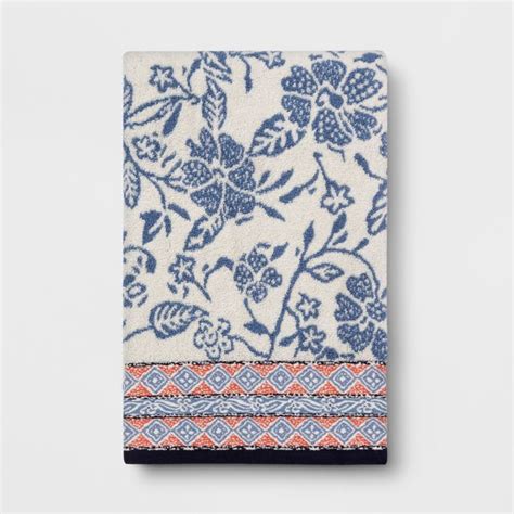 More than 147 floral bath towel at pleasant prices up to 30 usd fast and free worldwide shipping! Floral Towel White/Blue - Threshold | Floral towels ...