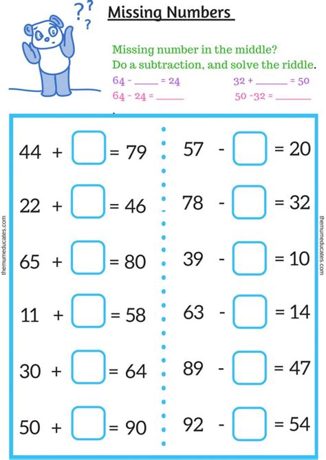 How to solve missing numbers problem in year 2? - The Mum Educates