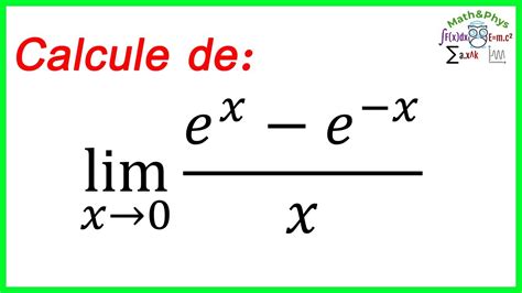Calcul De Limite Fonction Exponentielle Bac Exercice Youtube