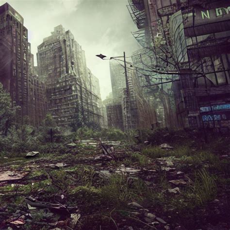 Prompthunt Overgrown New York City Post Apocalyptic Abandoned Digital Art 4k High Quality