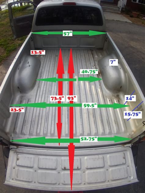 Toyota Tacoma Bed Width Dimensions