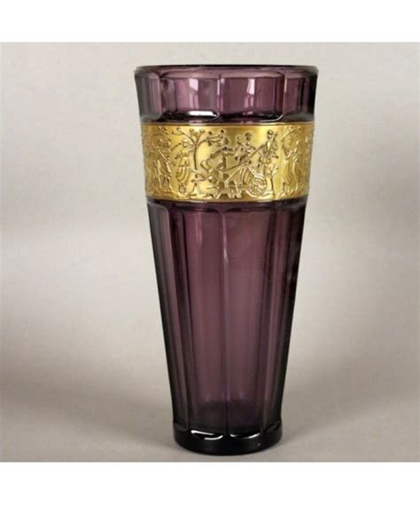 Art Nouveau Glass Vase By Moser Karlsbad 1890 1919