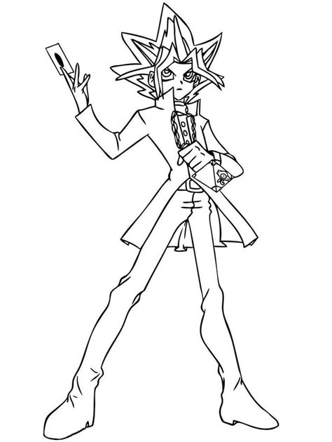 Yugi Muto Free Printable Coloring Page Download Print Or Color Online For Free