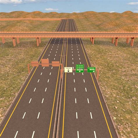 3d Highway Road Motorway Model