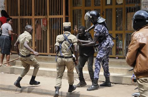 Uganda Police Battle Protesters Seeking Release Of Pop Star