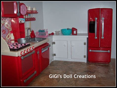 gigi s doll and craft creations american girl doll kitchen and custom cabinet tutorial american