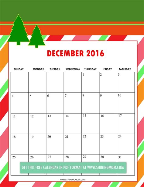 Printable Christmas Calendars Calendar Template 2023