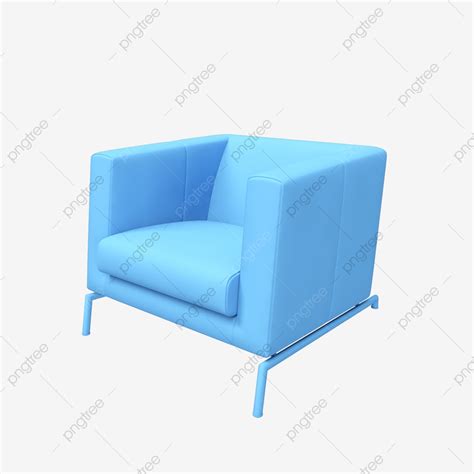 Three Dimensional Clipart Vector Three Dimensional Blue Sofa Chair C4d