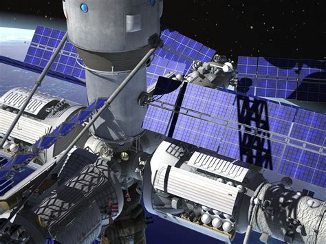 Mir Space Station Complex 3d Model Max Obj 3ds Fbx C4d Lwo Lw Lws