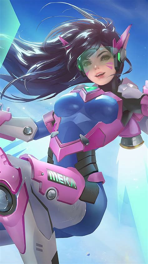 1080x1920 resolution d va overwatch game iphone 7 6s 6 plus and pixel xl one plus 3 3t 5