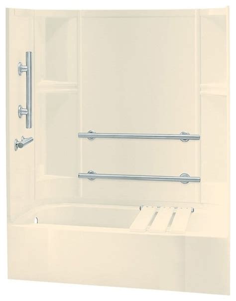 60'' (152.4 cm) afd bath/shower system. Sterling Accord 71240115 60W x 72H in. Bathtub Shower ...