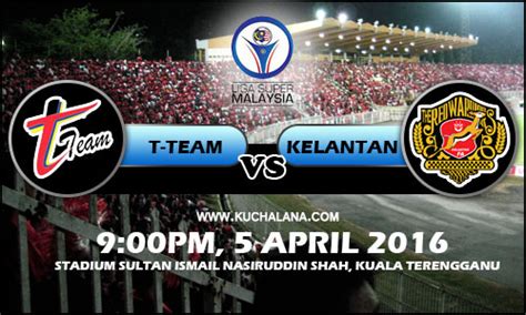 Arkib keputusan liga super 2021. Baru, Liga Super 2016 : T-Team vs Kelantan
