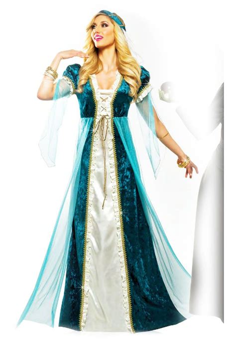 Adult Emerald Juliet Costume Ladies Medieval Fancy Dress Historical Costumes At Escapade™ Uk