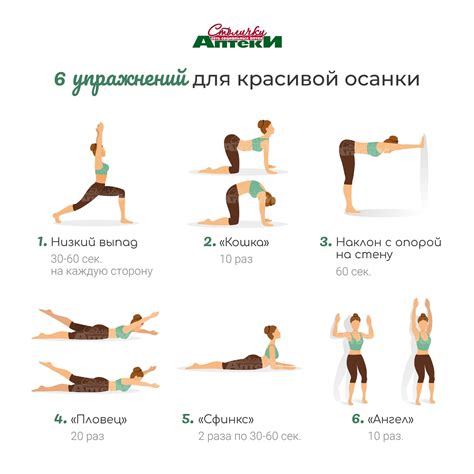 Упражнения для красивой осанки и ровной спины