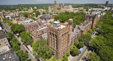 Birds Eye View Of The Historic Yale University Campus New Haven