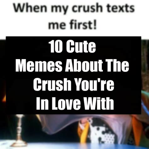 10 cute memes about the crush you re in love with