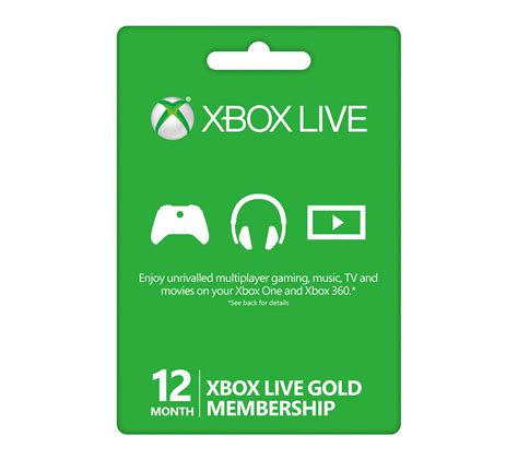 Microsoft Xbox Live Gold Membership 12 Months