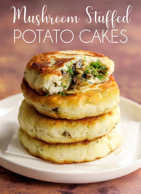 These stuffed potato cakes are so delicious! Mushroom Stuffed Potato Cakes | Potato cakes, Food recipes ...
