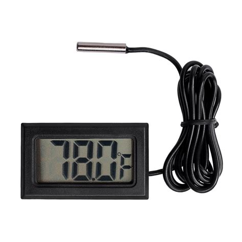 Digital Lcd Thermometer Temperature Gauge With Probe Ebay
