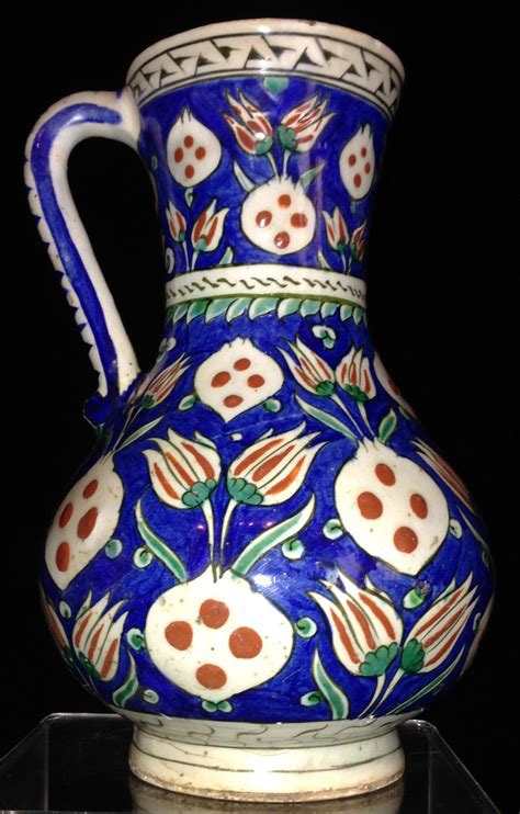 Fine Iznik Polychrome Pottery Jug Sold Kent Antiques