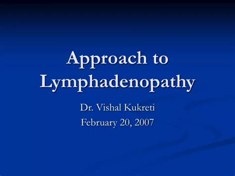 Ppt Approach To Lymphadenopathy Powerpoint Presentation Free