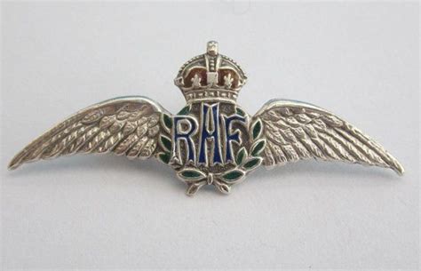 Original Vintage WW1 WW2 RAF Royal Air Force Sterling Silver Wings