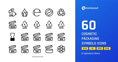 Cosmetic Packaging Symbols Icon Pack 60 Free Download Sign And Symbols