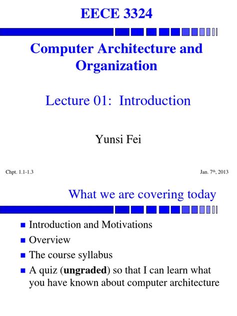 In computer science and engineering, computer architecture is the practical art of defining the structure and relationship of the subcomponents of a computer. Computer architecture notes | Computer Architecture ...