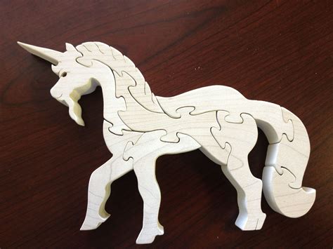 Unicorn Puzzle Done On My Scroll Saw Wood Working