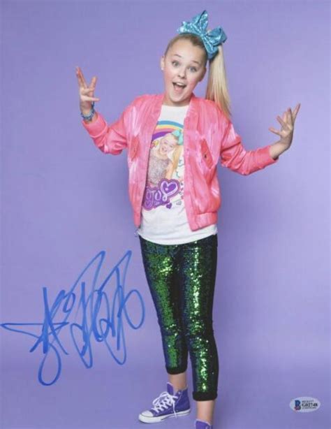 Jojo Siwa Signed 11x14 Photo Dance Moms Authentic Autograph Beckett Coa