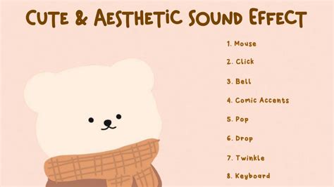 Cute And Aesthetic Sound Effects Pack For Editing No Copyright