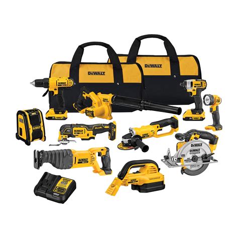 DEWALT V MAX Lithium Ion Cordless Brushless Tool Combo Kit With Batteries And Charger