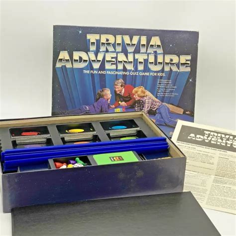 Trivia Adventure Quiz Game Pressman Board Game 2000 1983 Vintage