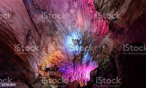 Colorful Borra Caves Located On The East Coast Of India Stock Photo
