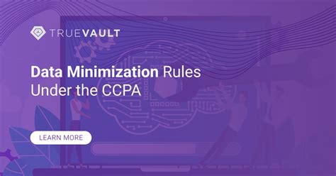Ccpa Data Minimization Rules Truevault