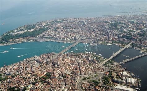 Aerial View Golden Horn Istanbul Turkey Stock Photo Image Of