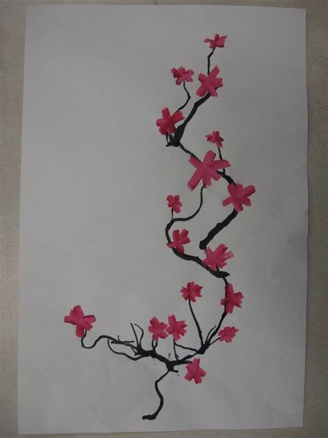 Miss Youngs Art Room 3rd Grade Japanese Cherry Blossom Trees