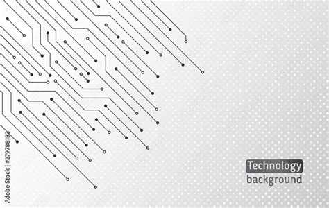 High Tech Technology Background Texture Circuit Board Minimal Pattern