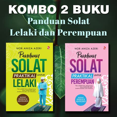 Kombo 2 Buah Buku Panduan Solat Lelaki Dan Perempuan Lazada